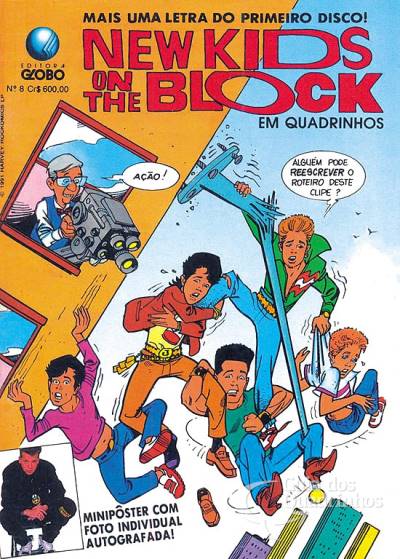 New Kids On The Block em Quadrinhos n° 8 - Globo