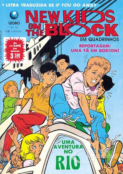 New Kids On The Block em Quadrinhos n° 15 - Globo