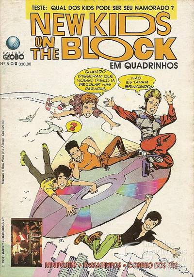 New Kids On The Block em Quadrinhos n° 5 - Globo