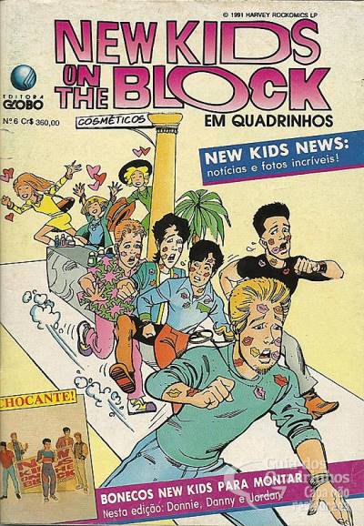 New Kids On The Block em Quadrinhos n° 6 - Globo