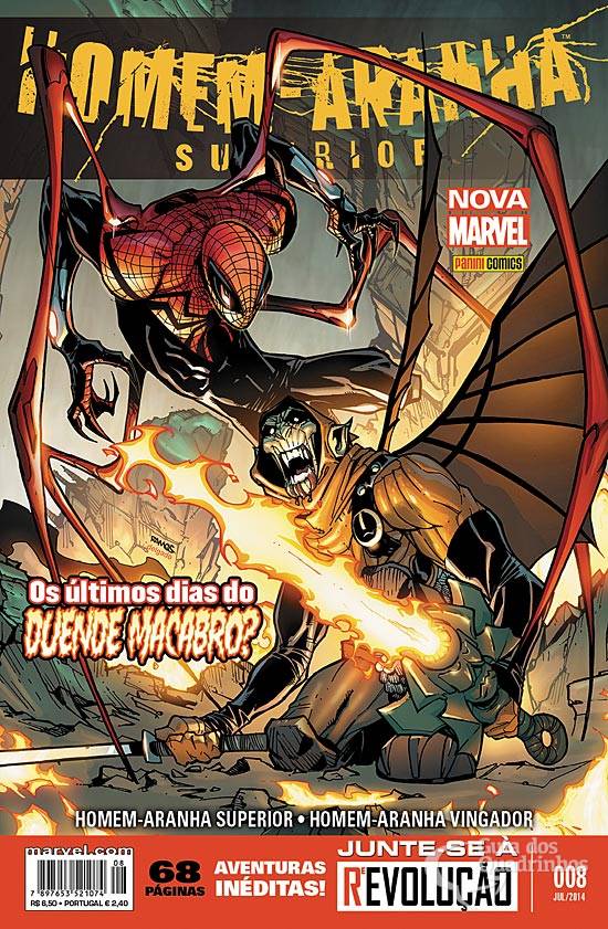 A Teia do Homem-Aranha Superior - 1ª Série/Panini n° 1-2-3-4-7-8