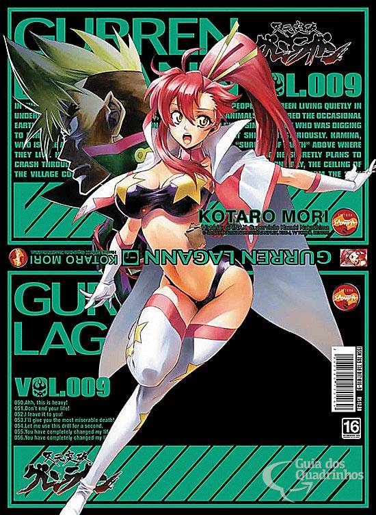 Volumes 1 e 2 do mangá de Gurren Lagann e novidades da Nova Sampa