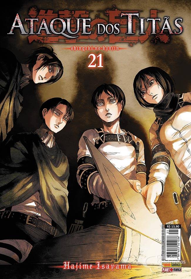 Confira a capa da Panini de 'Ataque dos Titãs – Shingeki no Kyojin