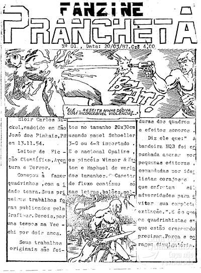 Prancheta n° 1 - Fanzine