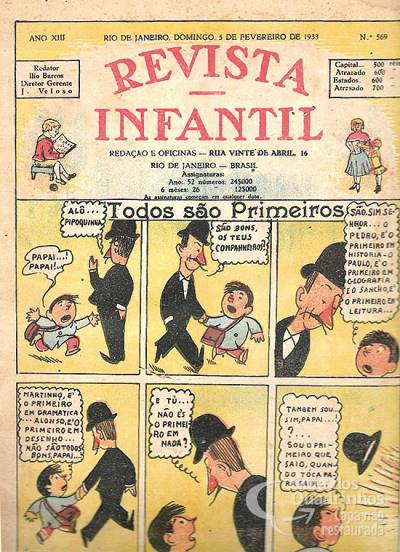 Revista Infantil n° 569 - Officinas Graphicas da Revista Infantil