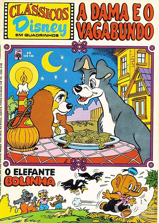 A Dama e o Vagabundo - Clássico da Disney, de 1955, é uma das