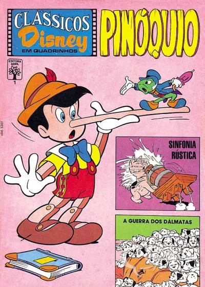 Clássicos Disney em Quadrinhos - Pinóquio n° 1 - Abril