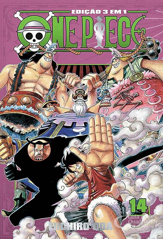 One Piece 3 em 1 Vol. 1, de Eiichiro Oda. Editora Panini, capa
