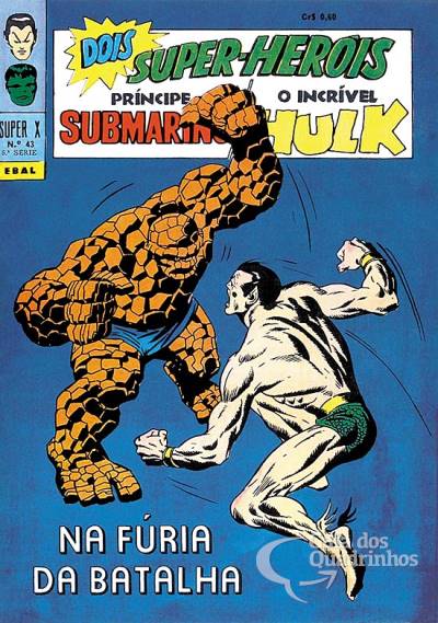 Príncipe Submarino e O Incrível Hulk (Super X) n° 43 - Ebal