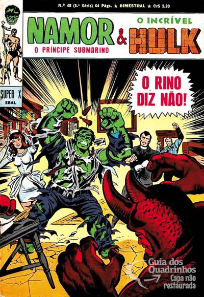 Príncipe Submarino e O Incrível Hulk (Super X) n° 48 - Ebal