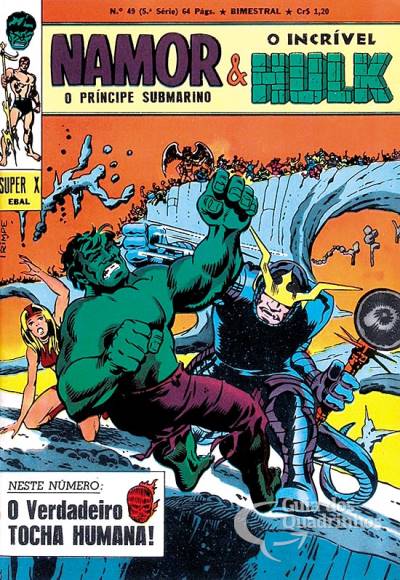 Príncipe Submarino e O Incrível Hulk (Super X) n° 49 - Ebal