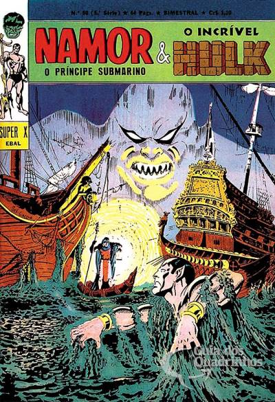 Príncipe Submarino e O Incrível Hulk (Super X) n° 50 - Ebal