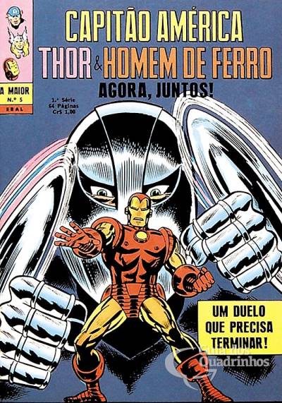 Capitão América, Thor e Homem de Ferro (A Maior) n° 5 - Ebal