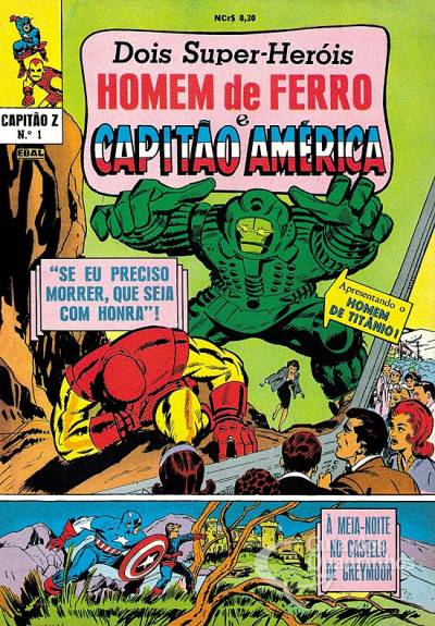 Homem de Ferro e Capitão América (Capitão Z) n° 1 - Ebal