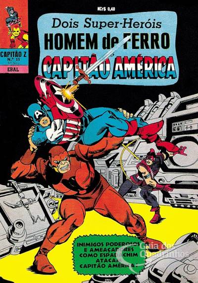 Homem de Ferro e Capitão América (Capitão Z) n° 15 - Ebal
