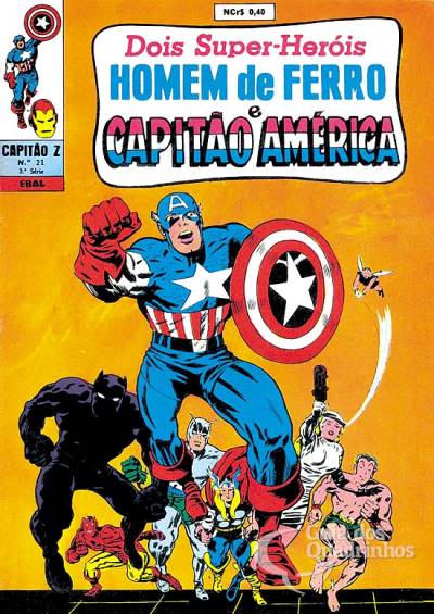 Homem de Ferro e Capitão América (Capitão Z) n° 21 - Ebal