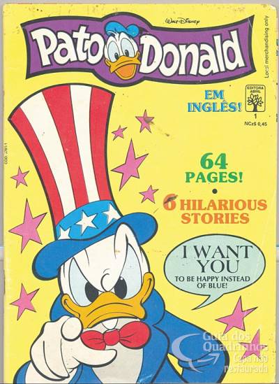 Pato Donald em Inglês! n° 1 - Abril