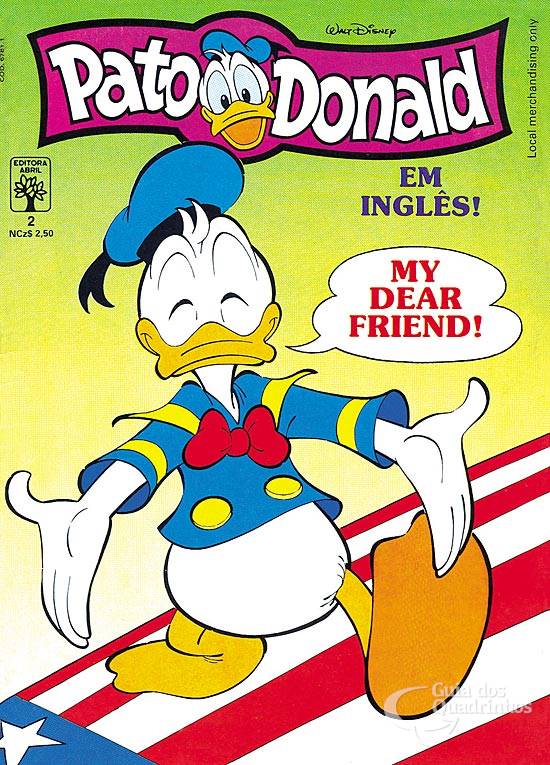 Pato Donald Em Ingles N 2 Abril Guia Dos Quadrinhos