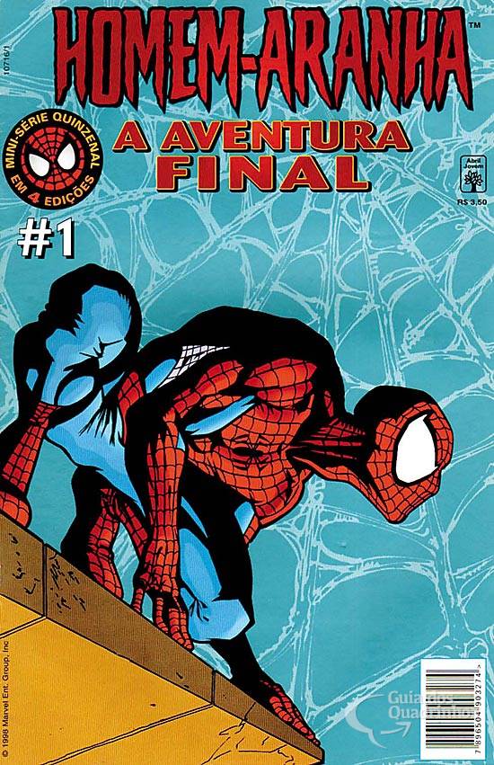 HQ Homem Aranha A Aventura Final Mini Série em 4 Edições