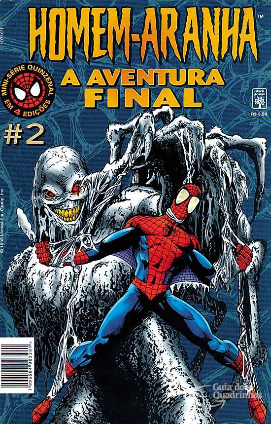 HQ Homem Aranha A Aventura Final Mini Série em 4 Edições