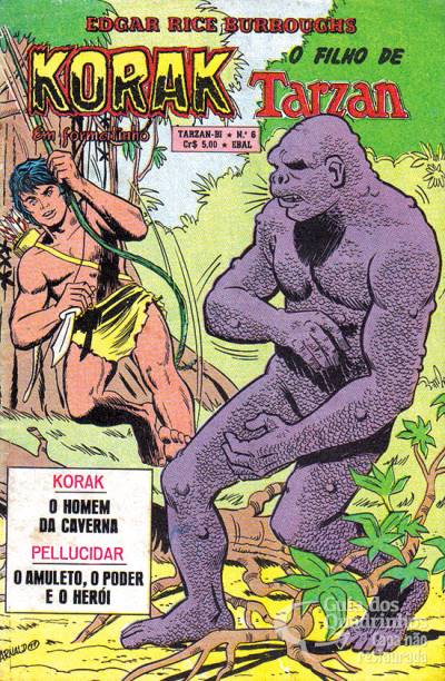 Korak, O Filho de Tarzan (Tarzan-Bi) (Em Formatinho) n° 6 - Ebal
