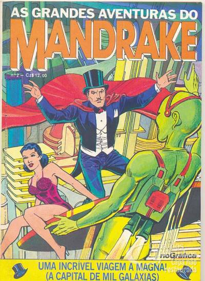 Grandes Aventuras do Mandrake, As n° 2 - Rge