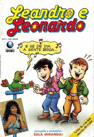 Leandro e Leonardo em Quadrinhos n° 6 - Globo