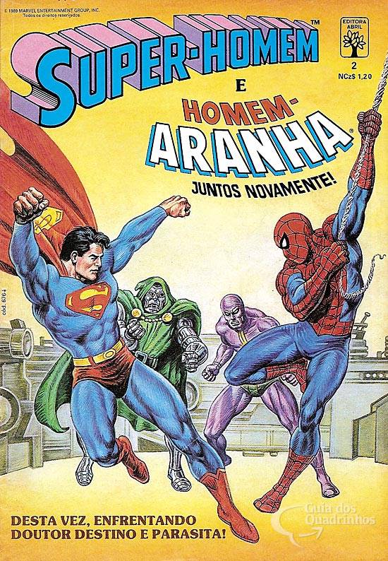 Super-Homem Contra Homem-Aranha (completa 2 exemplares)1986-1989