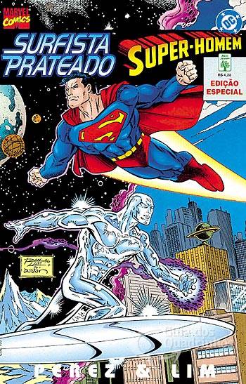 Surfista Prateado & Super-Homem - Abril