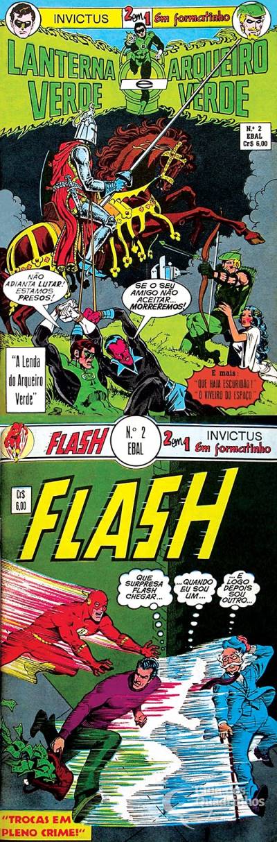 Lanterna Verde e Arqueiro Verde & Flash (Invictus 2 em 1) n° 2 - Ebal