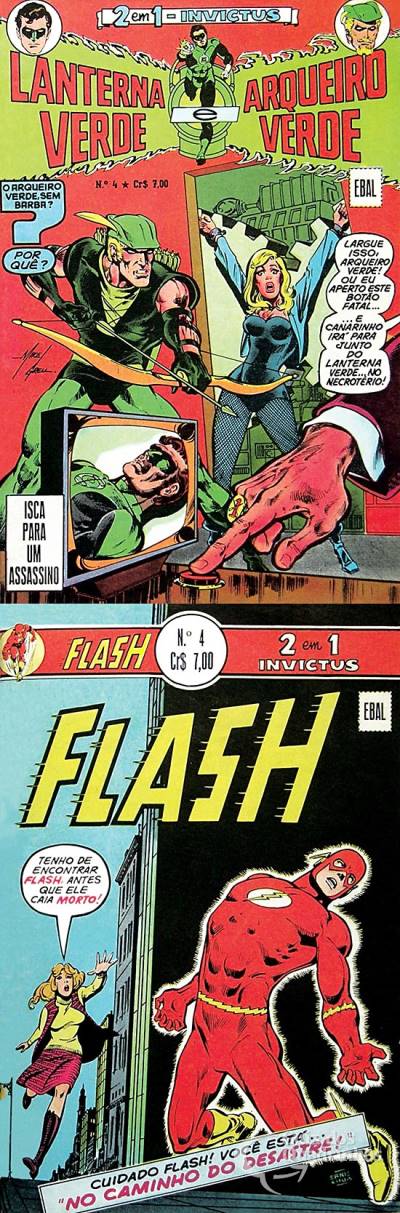 Lanterna Verde e Arqueiro Verde & Flash (Invictus 2 em 1) n° 4 - Ebal