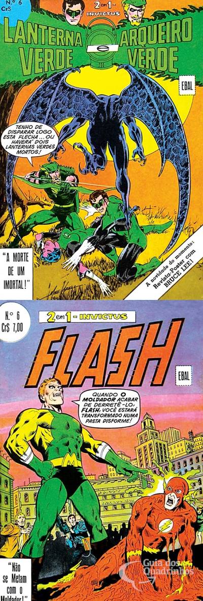 Lanterna Verde e Arqueiro Verde & Flash (Invictus 2 em 1) n° 6 - Ebal