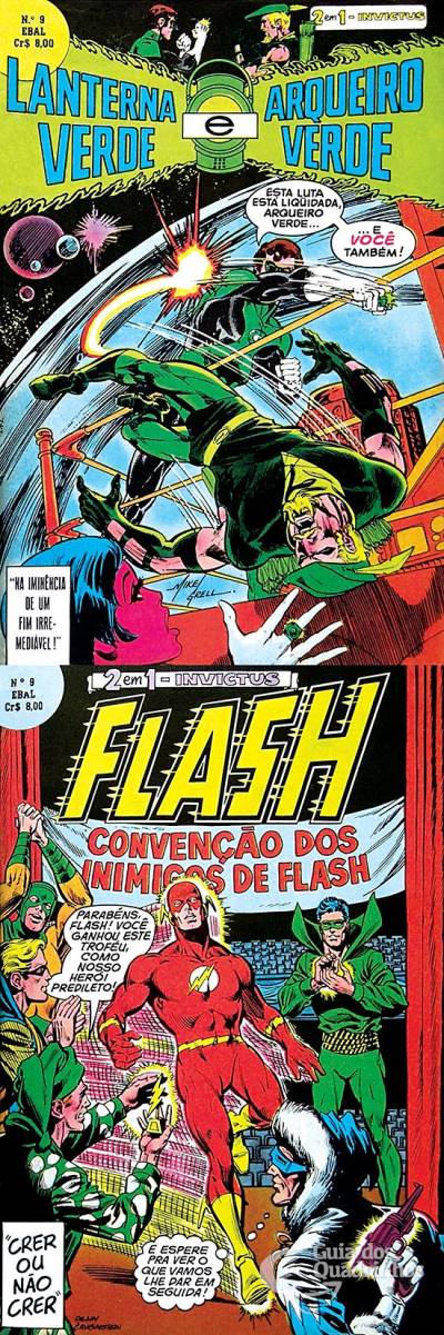 Lanterna Verde e Arqueiro Verde & Flash (Invictus 2 em 1) n° 9 - Ebal