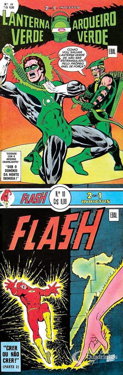 Lanterna Verde e Arqueiro Verde & Flash (Invictus 2 em 1) n° 10 - Ebal