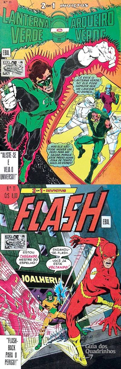 Lanterna Verde e Arqueiro Verde & Flash (Invictus 2 em 1) n° 11 - Ebal