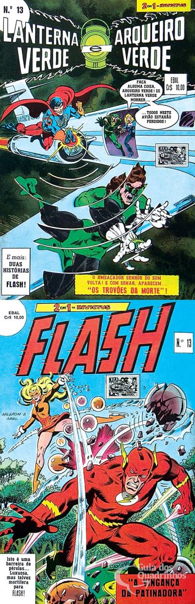 Lanterna Verde e Arqueiro Verde & Flash (Invictus 2 em 1) n° 13 - Ebal