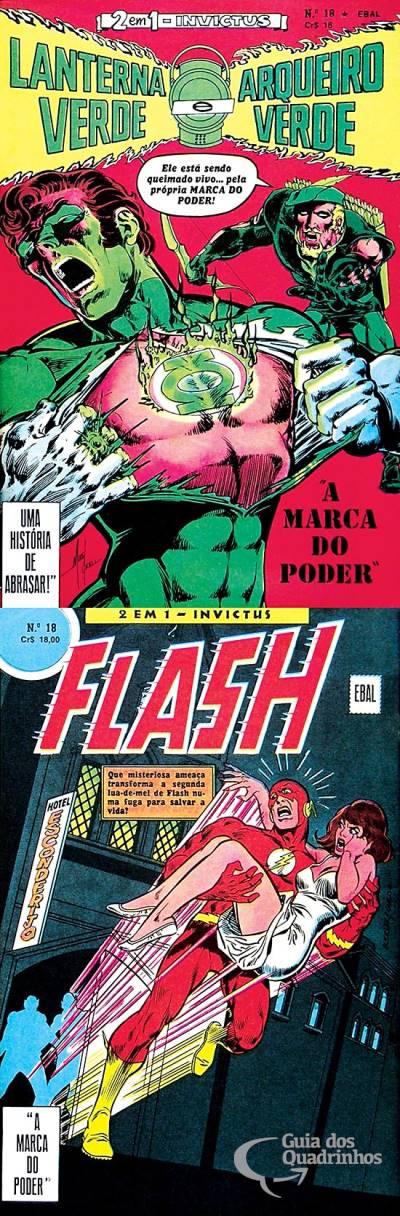 Lanterna Verde e Arqueiro Verde & Flash (Invictus 2 em 1) n° 18 - Ebal