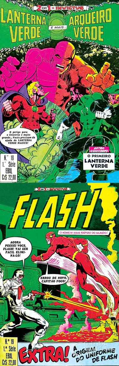 Lanterna Verde e Arqueiro Verde & Flash (Invictus 2 em 1) n° 19 - Ebal