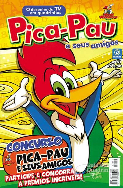 Pica-Pau e Seus Amigos em Quadrinhos n° 51 - Deomar