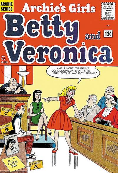 Archie's Girls Betty And Veronica (1950)   n° 92 - Archie Comics