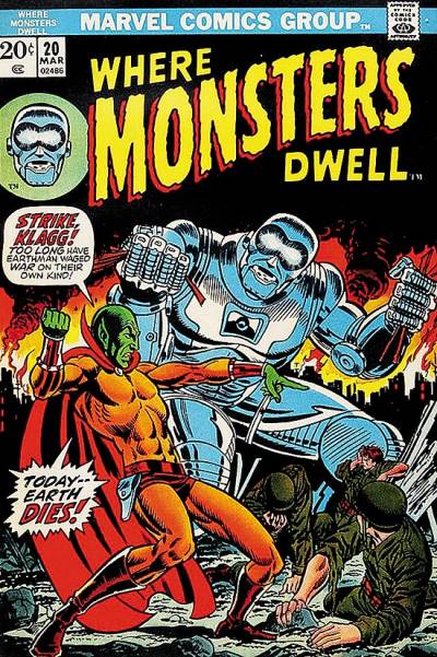 Where Monsters Dwell (1970)   n° 20 - Marvel Comics