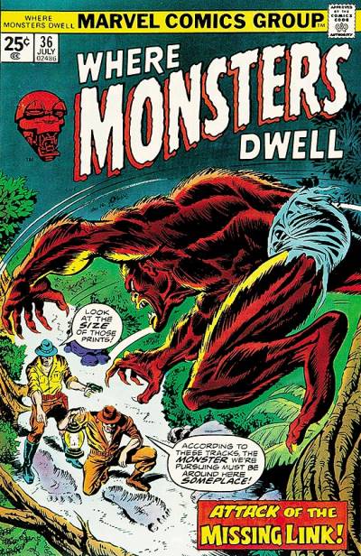 Where Monsters Dwell (1970)   n° 36 - Marvel Comics