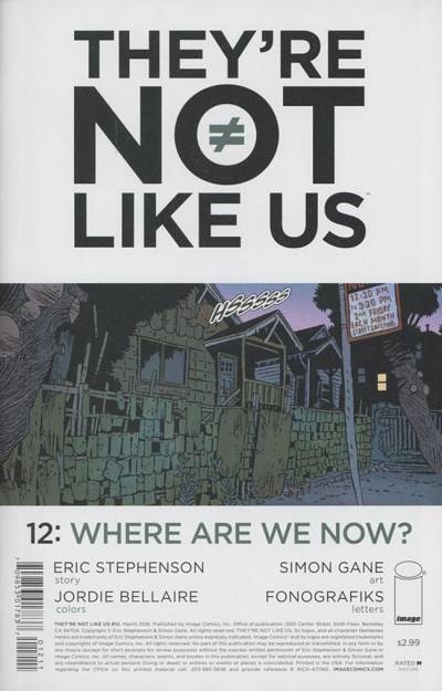 They're Not Like Us (2014)   n° 12 - Image Comics
