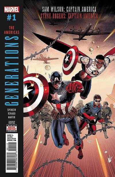 Generations: Sam Wilson: Captain America & Steve Rogers: Captain America (2017)   n° 1 - Marvel Comics