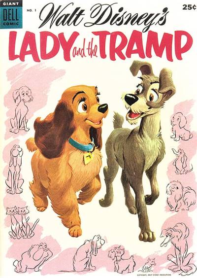 Lady And The Tramp (1955)   n° 1 - Dell
