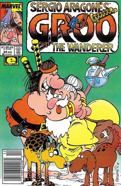 Groo, The Wanderer (1985)   n° 34 - Marvel Comics