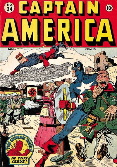 Captain America Comics (1941)   n° 34 - Timely Publications