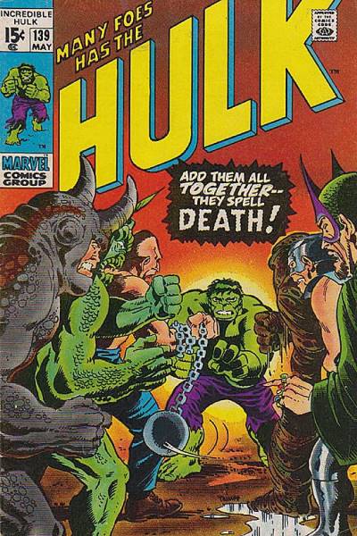Incredible Hulk, The (1968)   n° 139 - Marvel Comics