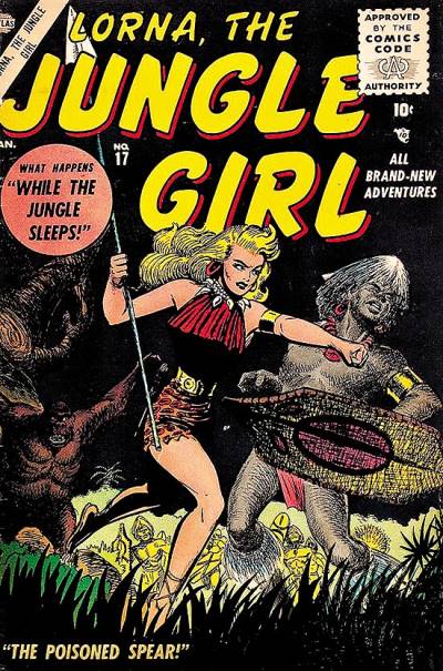 Lorna, The Jungle Girl (1954)   n° 17 - Atlas Comics