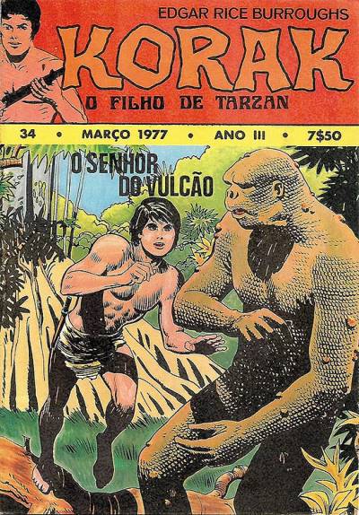 Korak O Filho de Tarzan (1975)   n° 34 - Aguiar & Dias
